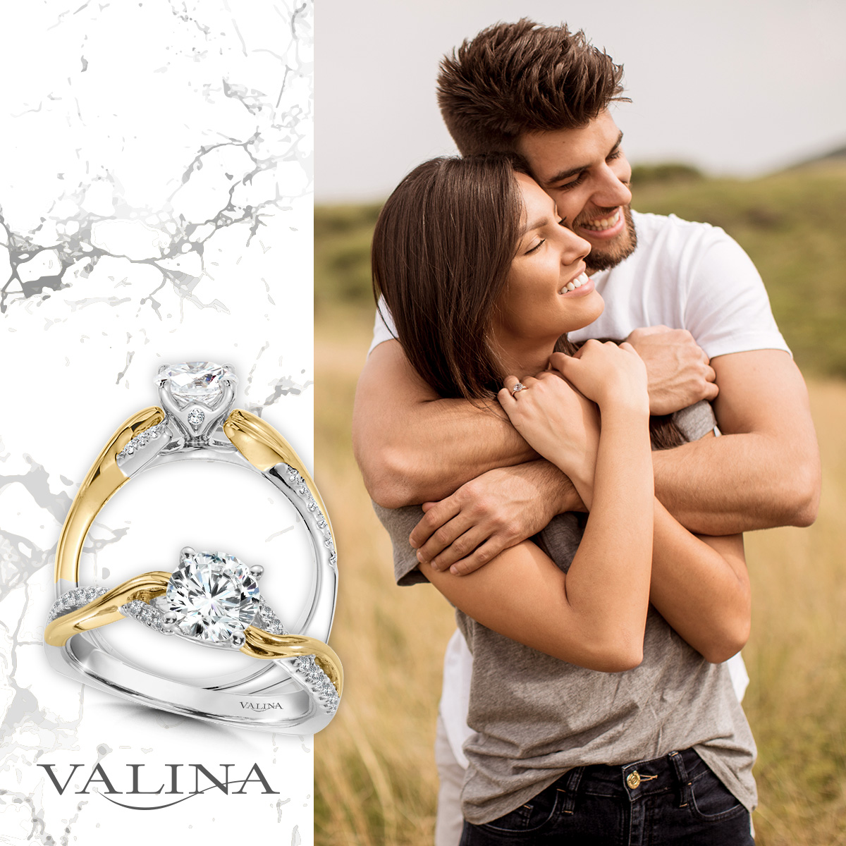 Grace your look with the delicate allure of white and yellow gold, two hues that symbolize romance and passion. 💫

ecs.page.link/A2Mgv

#twotonejewelry #twotoneengagementring #mixedmetaljewelry #engagementring #Valina #ValinaBridal