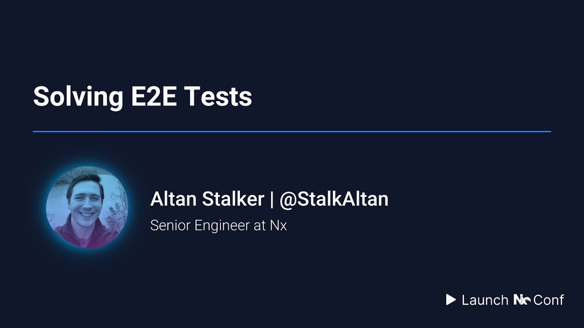 Say goodbye to waiting for your end-to-end tests on CI. Hours of manually splitting e2e test runs in desperate hope of achieving faster speed are no more. Learn how in @StalkAltan's talk from Launch Nx Conf 2024. youtu.be/EO_tGa0Nx1s