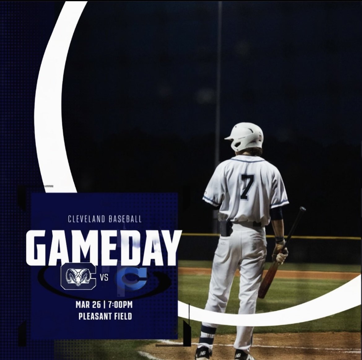 GAMEDAY!! Crosstown rivalry week at Clayton 🔥 📍 Clayton HS ⏱️ JV-4/Varsity-7 Come out and support the boys 🐏