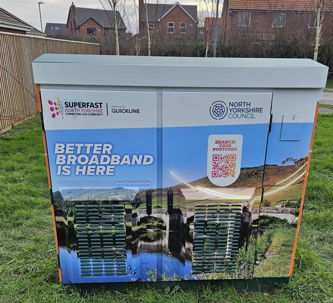 The latest masts that are now live in #NorthYorkshire include: Beacon Hill, Bullamoor, Galphay, Carleton and West Knapton. Make sure you register at superfastnorthyorkshire.com for quick #WiFi.