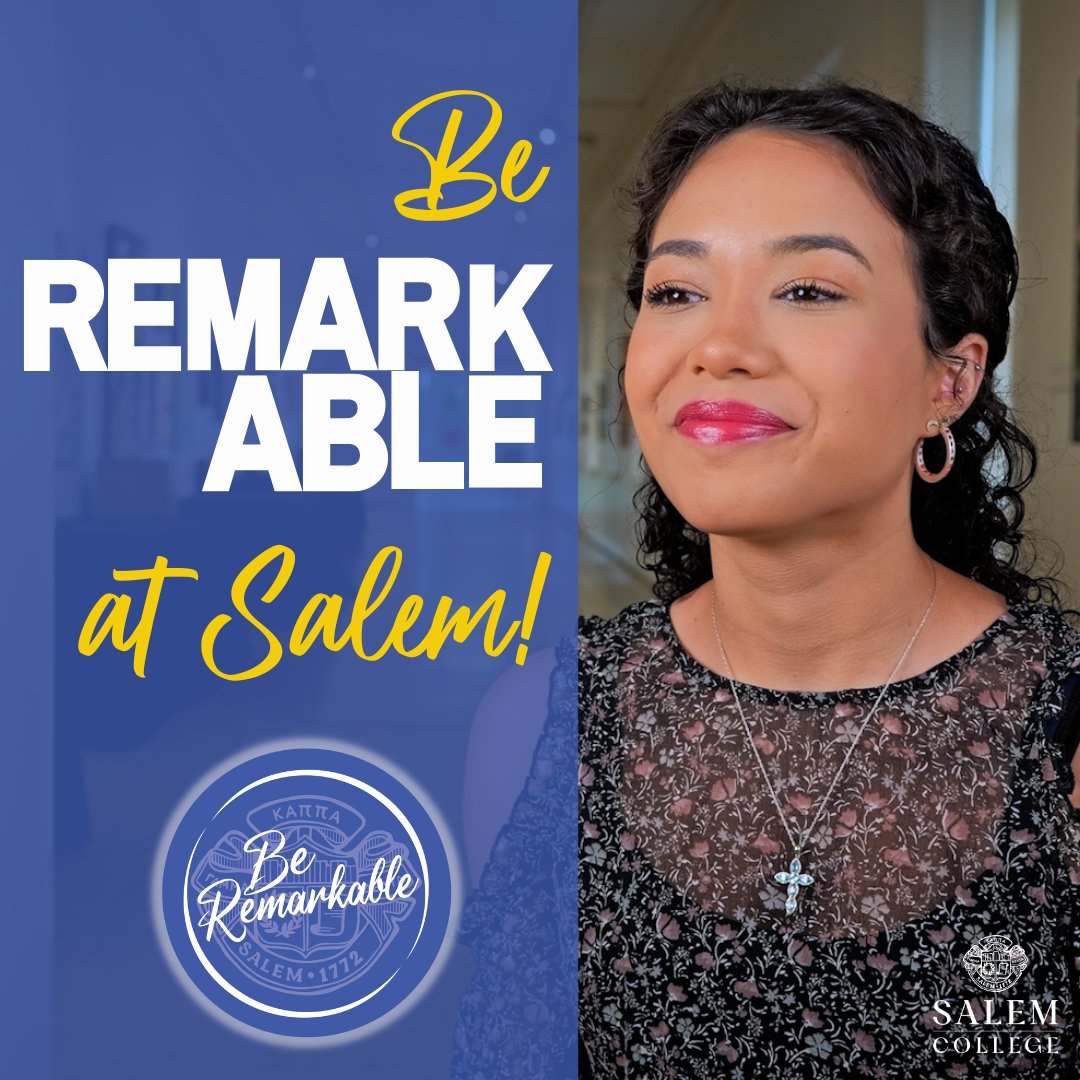 Scarlett Urbaez is a double-major at Salem College and taking advantage of the unique health and humanitarian systems major as well as our public health major. Watch her full story: Salem.edu/Be-Remarkable