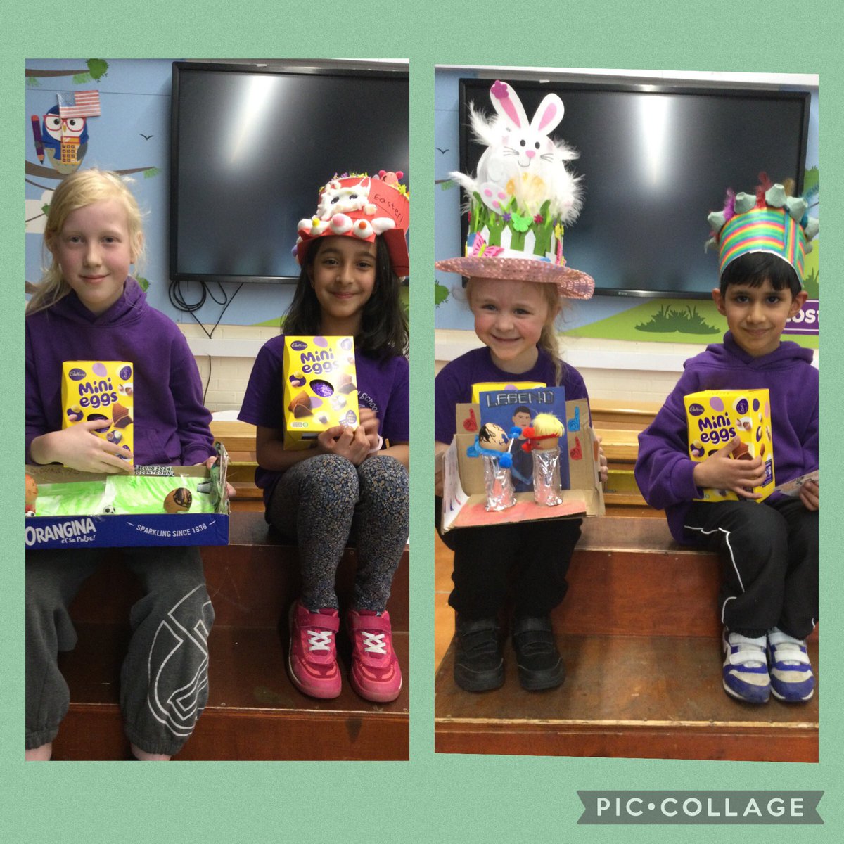 Our Easter bonnet and decorate an egg competition winners 🐥🐣🐤