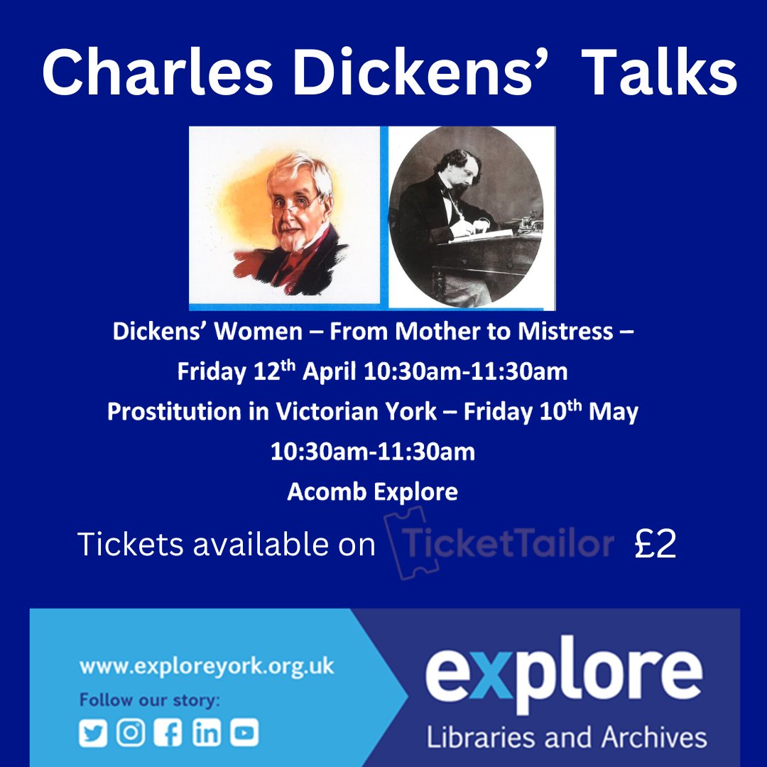 Brian Oxberry is joining us again for a couple of Dickens' talks over the coming months. Book your tickets via TicketTailor now! tickettailor.com/events/explore… tickettailor.com/events/explore…