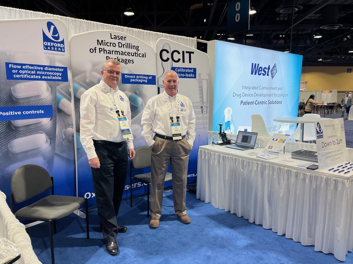 We're ready for #PDAweek! Booth 617 highlighting our precision #laser drilling in pharma packaging for CCIT.  See you in California! #Pharmaceuticals #packaging #integrity #leaktesting