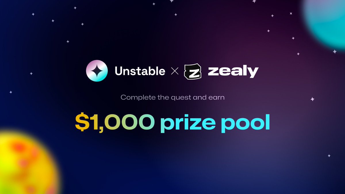 Get ready to level up your (re)staked assets.
 
Be early and become an Unstablizor by joining our Zealy campaign.
 
The LRTfi space will never be the same. Going to be a huge week🚀

💸: zealy.io/cw/unstablemon…