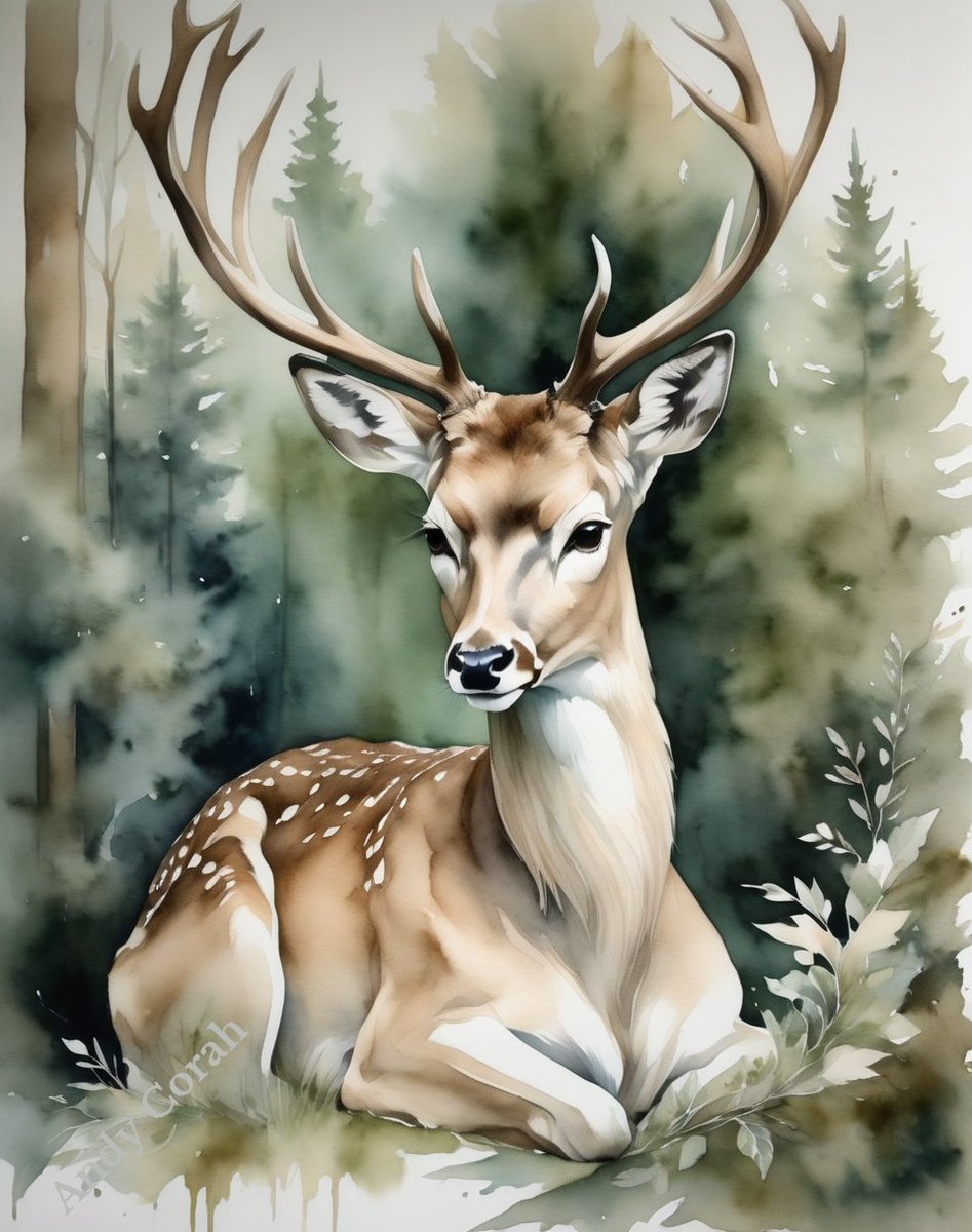 andy_corah's tweet photo. In Harmony's embrace,
Deer's grace finds tranquil space.
#HappyTuesday #tuesdaymention #Tuesdayvibes #Tuesdayvibe #tuesday #TT #country #image #nft #aiart #art #ai #digitalart #illustration #aiartwork #aiartworks #painting #aiartist #abstract #watercolor #watercolour #nature 🙂 https://t.co/GbOBjLhufv