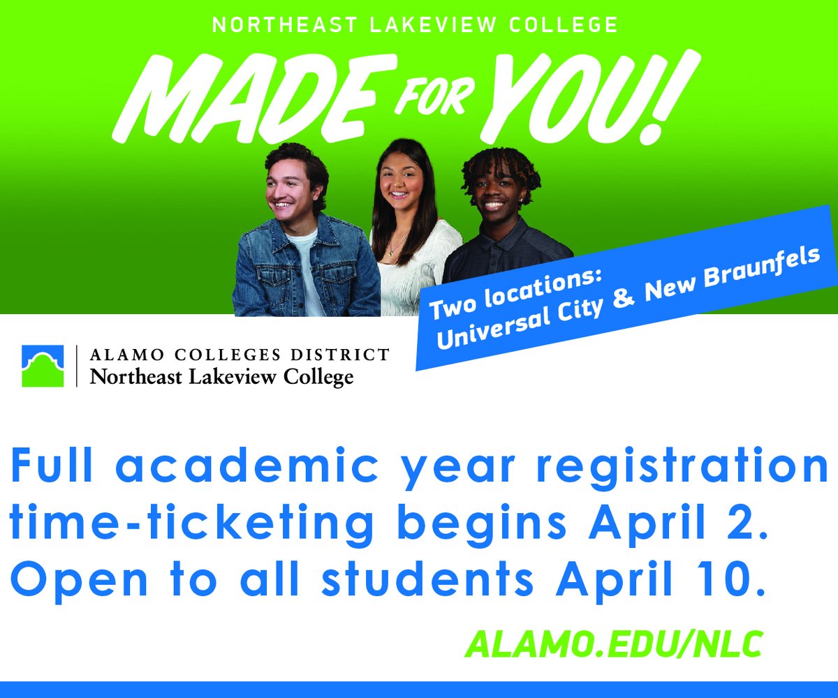 Plan and register for classes for the entire academic year. Register for Fall 2024, Spring 2025, and Summer 2025. More details and time-ticketing dates by category at alamo.edu/FAYR