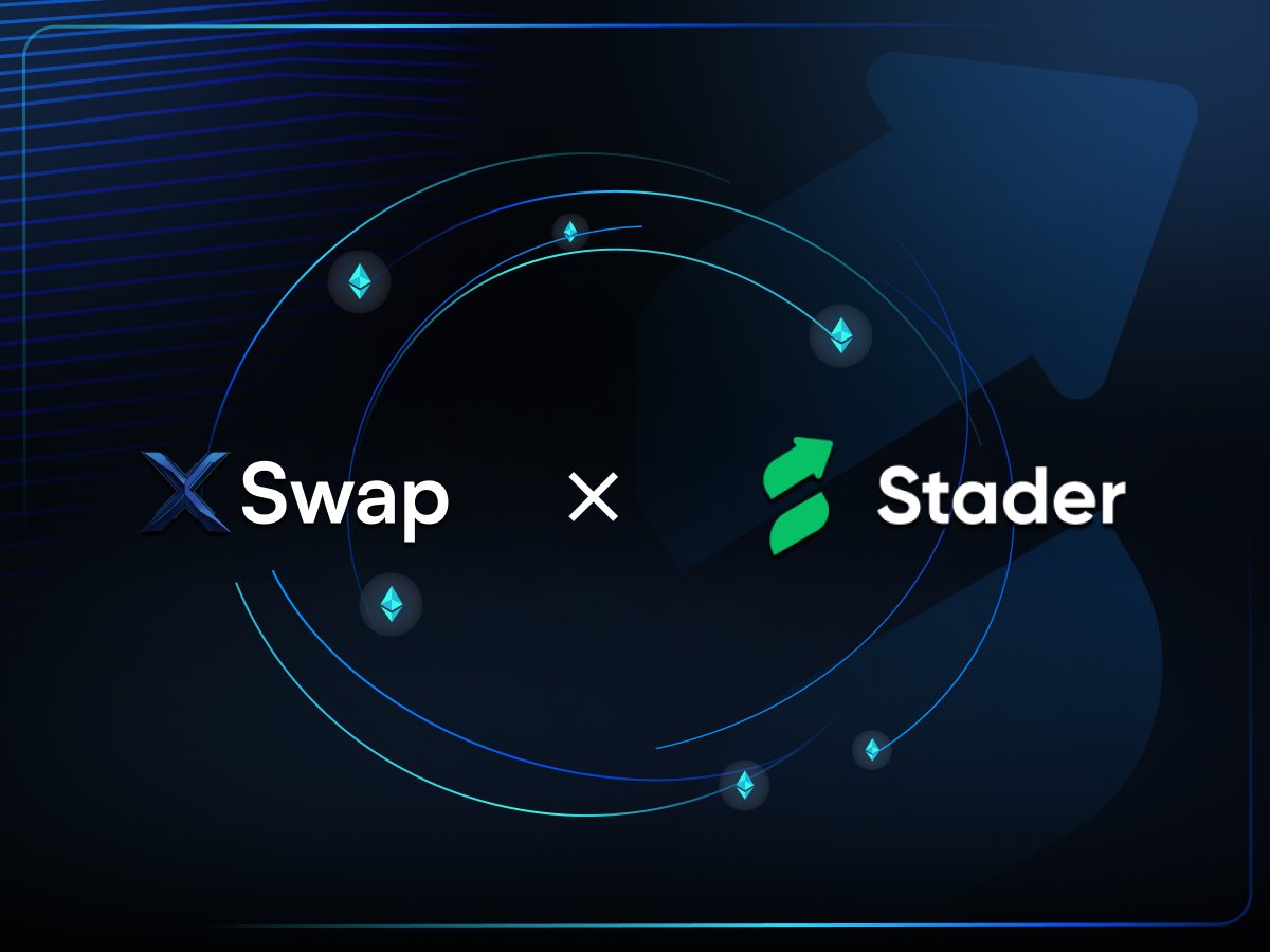 XSwap partners with @staderlabs to integrate ETHx (Stader backed staked ETH) to the XSwap bridge. Now you can bridge your ETHx from Ethereum to Arbitrum & Optimism. It’s another chapter, where your staked assets are interoperable.