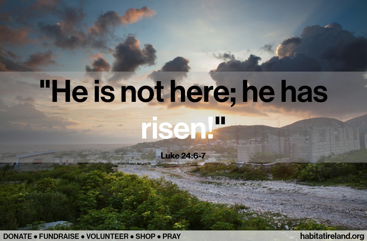 Easter blessings to all, from everyone at Habitat Ireland! #SundayThoughts #HappyEaster In case you missed our Easter #PrayerPoints, find them on our website: habitatireland.org/pray