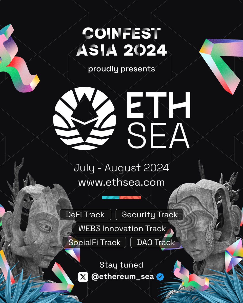 Come and take part in recent Coinfest Asia's innovation: @ethereum_sea. Taps into the rich talent pool within emerging markets through an online hackathon coupled with IRL workshops. Take part in Coinfest Asia, where innovation meets adoption! ☀️🏖️ coinfest.asia/get-involved