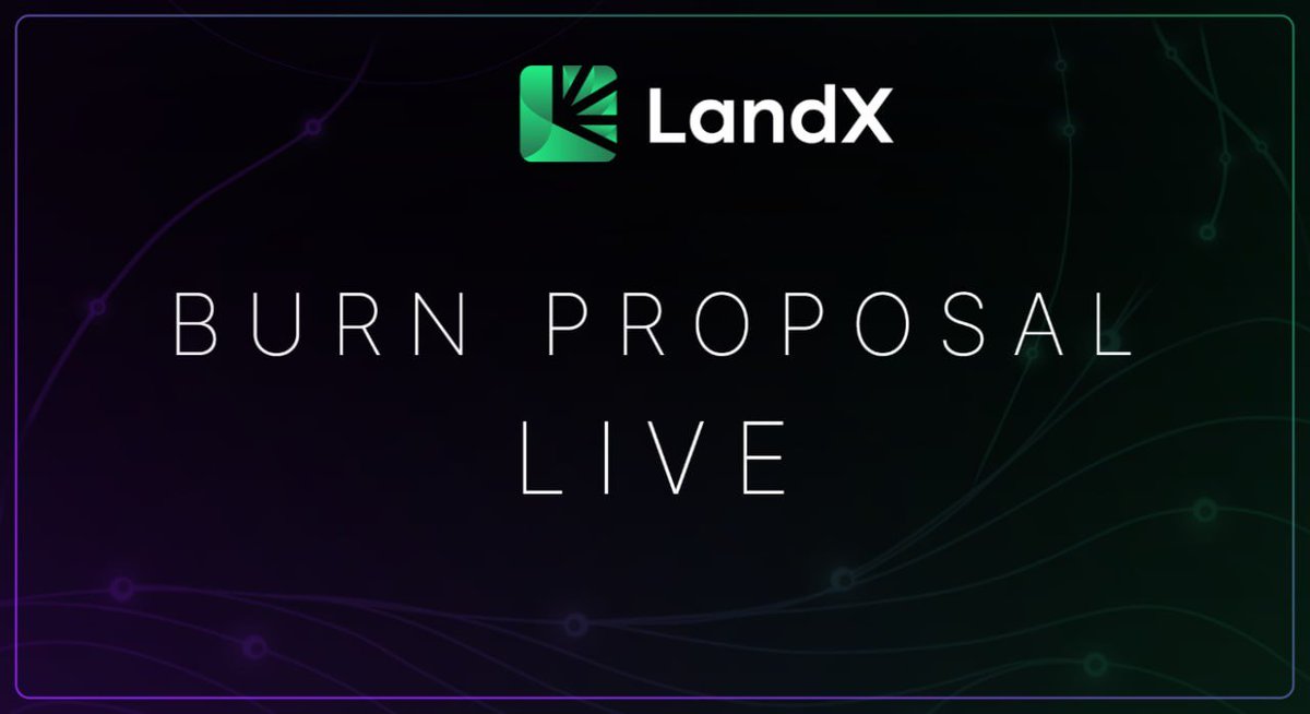 It's time to vote on another key proposal to help shape the future of LandX.

Voting is now active and we need your participation once again.