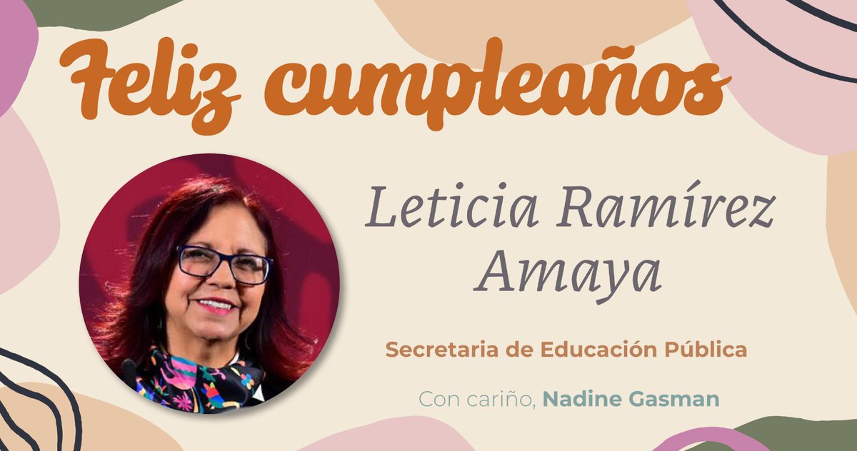 ¡Feliz cumpleaños a mi querida @Letamaya! Que estés acompañada de tus seres queridos y que te apapachen mucho. Abrazos