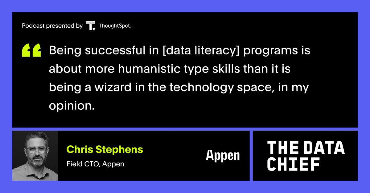 Missed the latest episode of #TheDataChief? Data, AI, Action: Navigating GenAI with Chris Stephens, Field CTO at @AppenGlobal and host @BIScorecard 🎧🔥 Available here🎙️: bit.ly/3TOUbHV