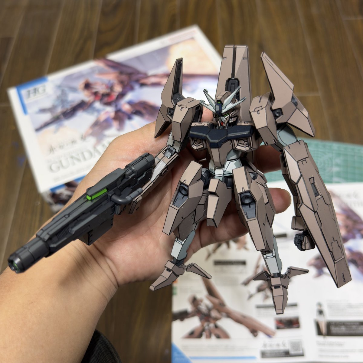 plamocross's tweet photo. 久しぶりの投稿&amp;久しぶりのアニメ塗り🖋️
ガンダムルブリスソーン🍫足短いなぁって思いながら作ってたけど、気づけばコレはコレで良いじゃんてなってたw
#ガンプラ #イラスト風模型 #アニメ塗り https://t.co/u6il6xnx2H