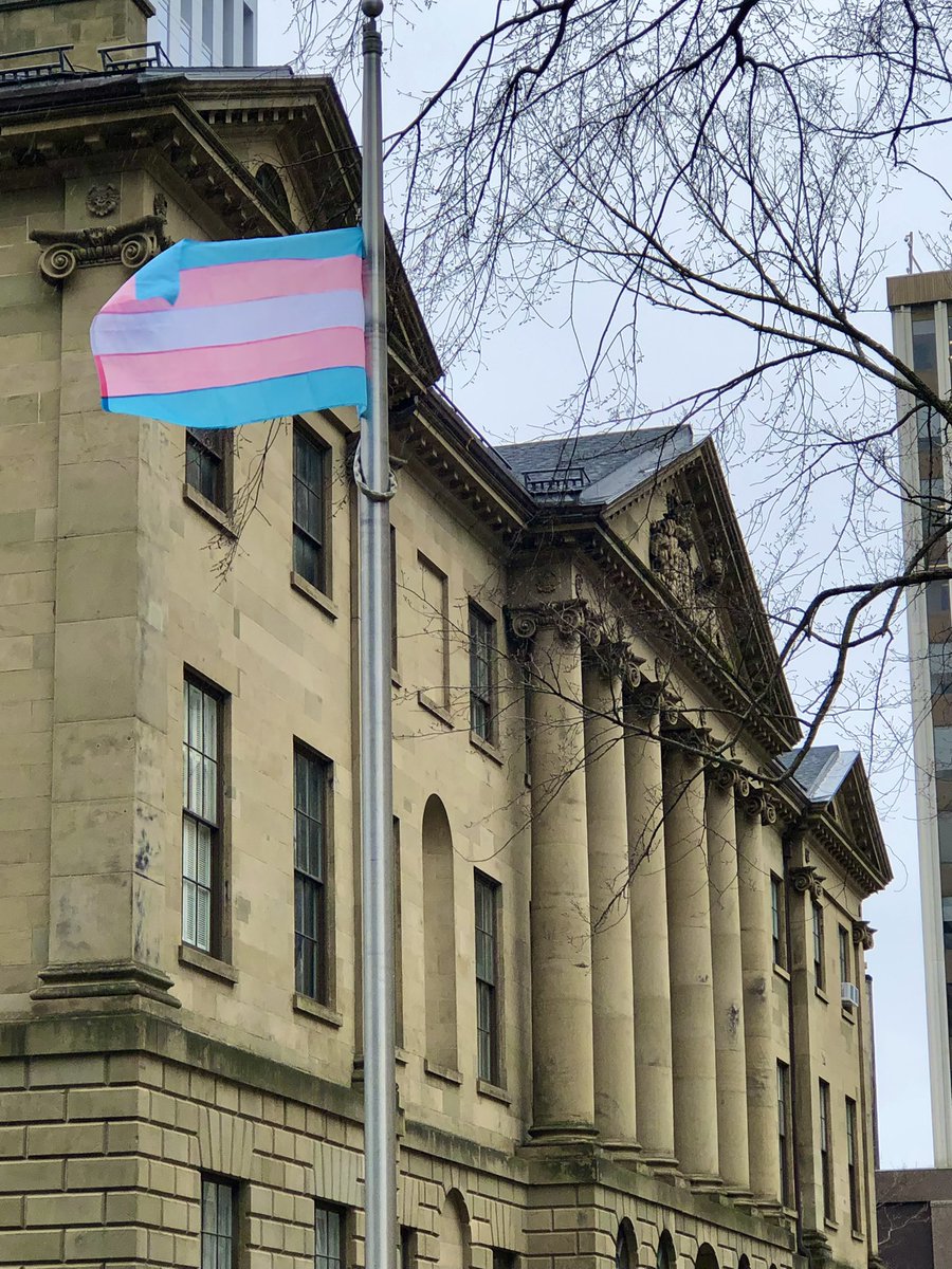 The Transgender Flag was raised today at Province House to mark the International Transgender Day of Visibility.   #TransDayOfVisibility #TDOV2024