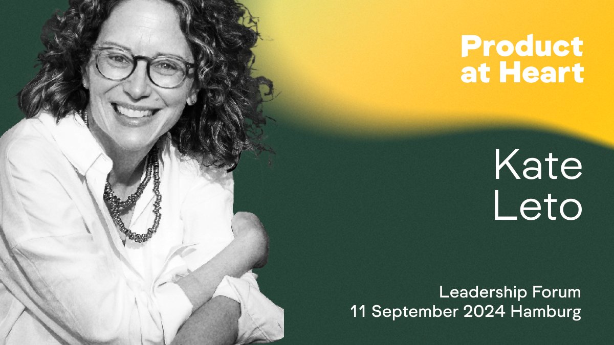 We are really glad that <a href="/kleto/">Kate Leto</a> will join us for an interactive talk at our Leadership Forum. As an Executive Coach she's very familiar with the perspectives of top management and will help us manage upwards more succesfully.

🎟️ productatheart.com/leadership 

#productleadership