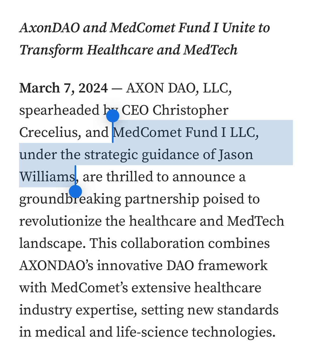 AxonDAO $AXGT is silently backed by investors worth hundreds of millions of  $ 💰 Their secret connections are going to be key in making AxonDAO a  multi-billion $ company and global medical