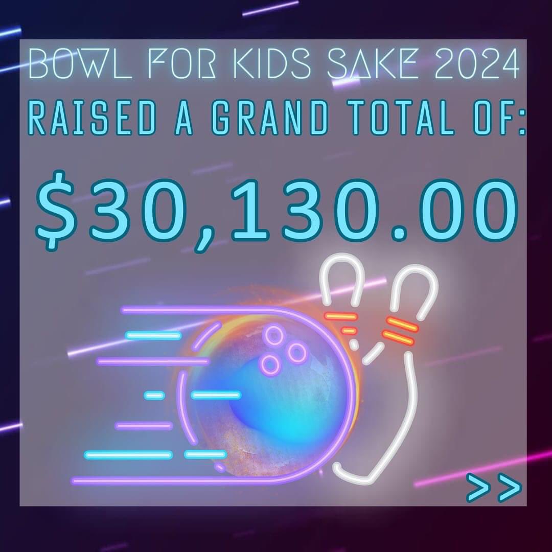 BBBS Staff and Board Members are so grateful for the amazing support received from our community!! Thank you!!🎳 
#BFKS2024
