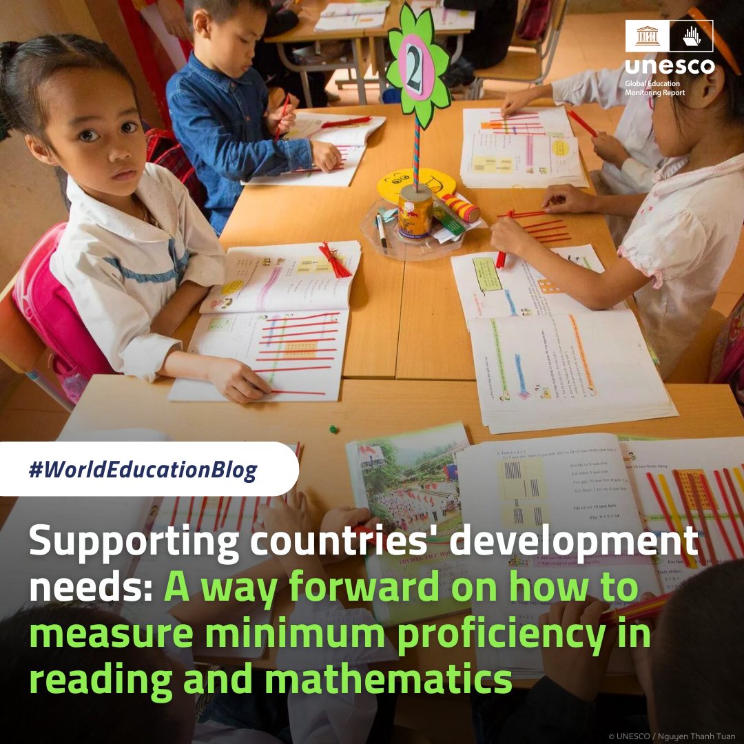 In the latest #WorldEducationBlog, Manos Antoninis, #GEMReport Director, discusses the challenges countries face in reporting on SDG indicator 4.1.1a & emphasizes the need for assessments that serve the countries' education development needs: bit.ly/43w6dJv