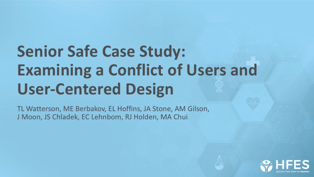 WattersonTL's tweet image. Thrilled to share work from @Chui_SAMS_Lab on Senior Safe at #HFESHCS ! 🗣️ tensions we experienced between older adult suggestions and theory-based design principles. Even more excited that my mom, Donna, made her conference debut as the model on our study recruitment poster.😉