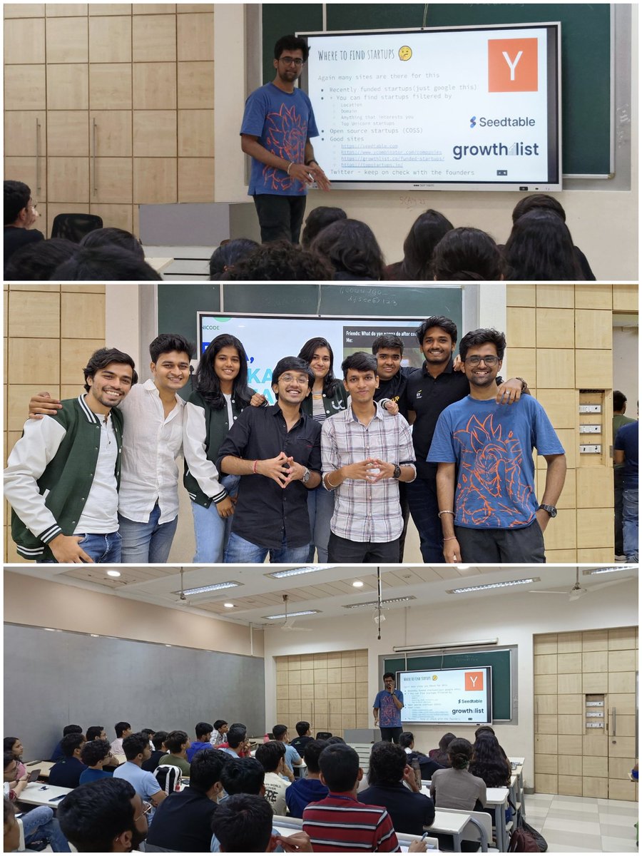 Another session successfully conducted for juniors by our club - 'Beta aage ka kya plan hai?'

Placements 101

Where the topics ranged from oncampus placements to dsa/dev to offcampus, giving our experiences..

I talked about how to get off-campus opportunities and networking 🫡