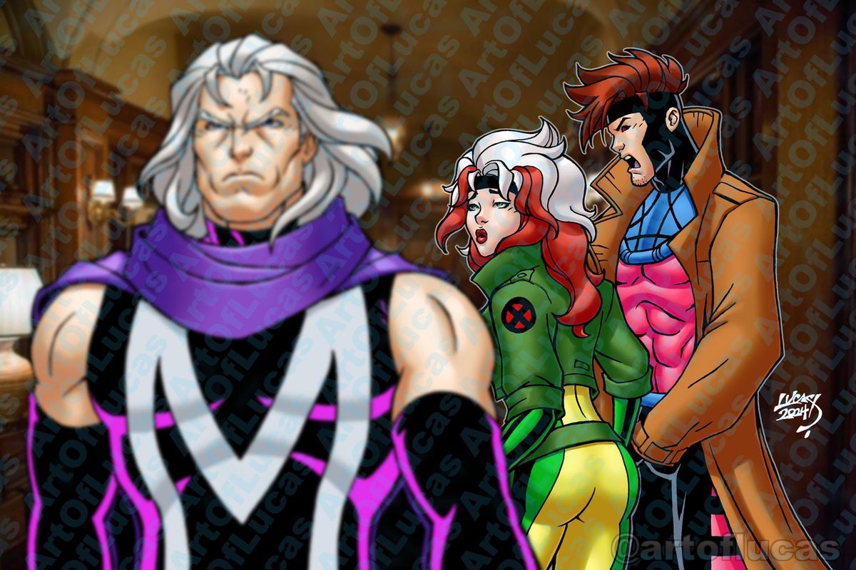 artoflucas's tweet image. “Excuse me, cher!”

X-Men 97 Rogue Gambit Magneto Meme
