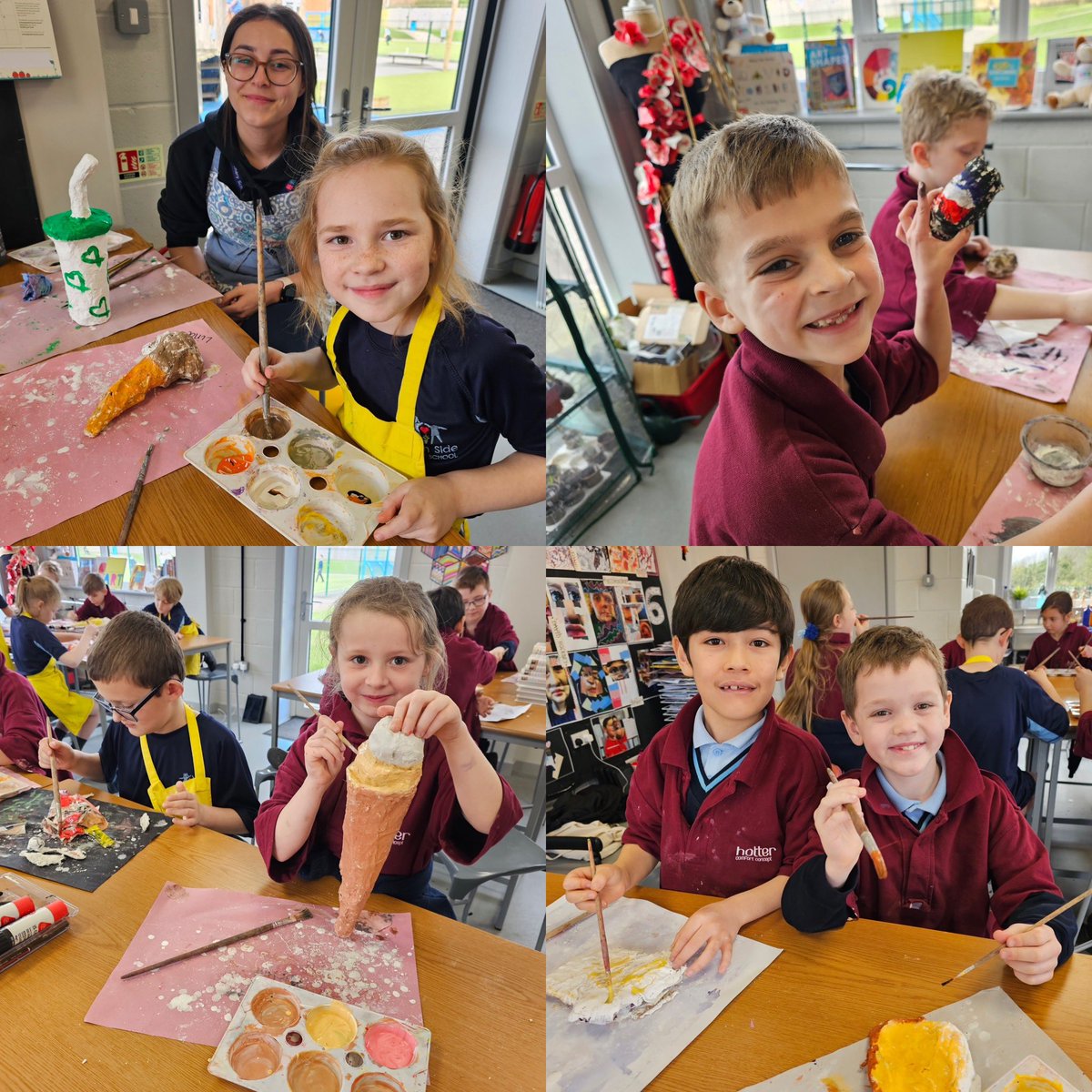 Year 3 have #embraced sculpting this half term, making colourful, bright food sculptures! 🌟We loved making them look more realistic with paints! 🎨🖼
#enjoy #embrace #evolve #wemakethedifference 
@PaulCarneyArts @theartcriminal @NSEAD1 @accessart