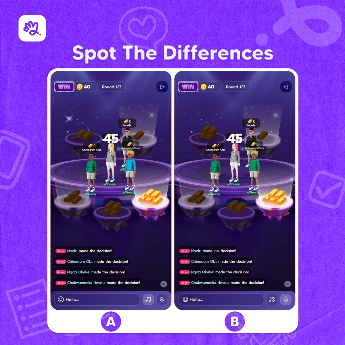 Poppinverse's tweet photo. How well do you know the Poppin App?

Spot all the differences in the comment section and you just might get free Poppin coins! 😍

#poppin #Students #gaming #onlinegaming https://t.co/Ho1ubfSf2h
