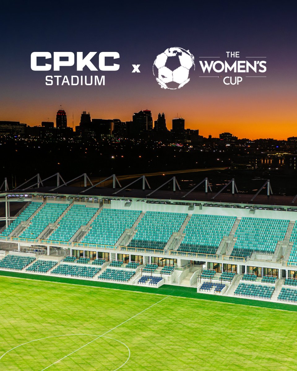 .@thewomenscup is coming to KC 🏆 CPKC Stadium will serve as a cohost for this year’s world-class tournaments, featuring women's soccer teams from across the globe 🌎