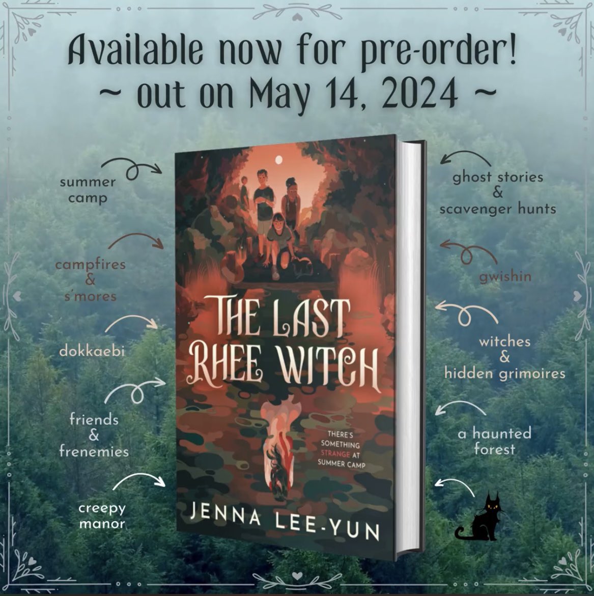 Look at this beautiful cover! #thelastrheewitch by @jennaleeyun is available to pre-order!