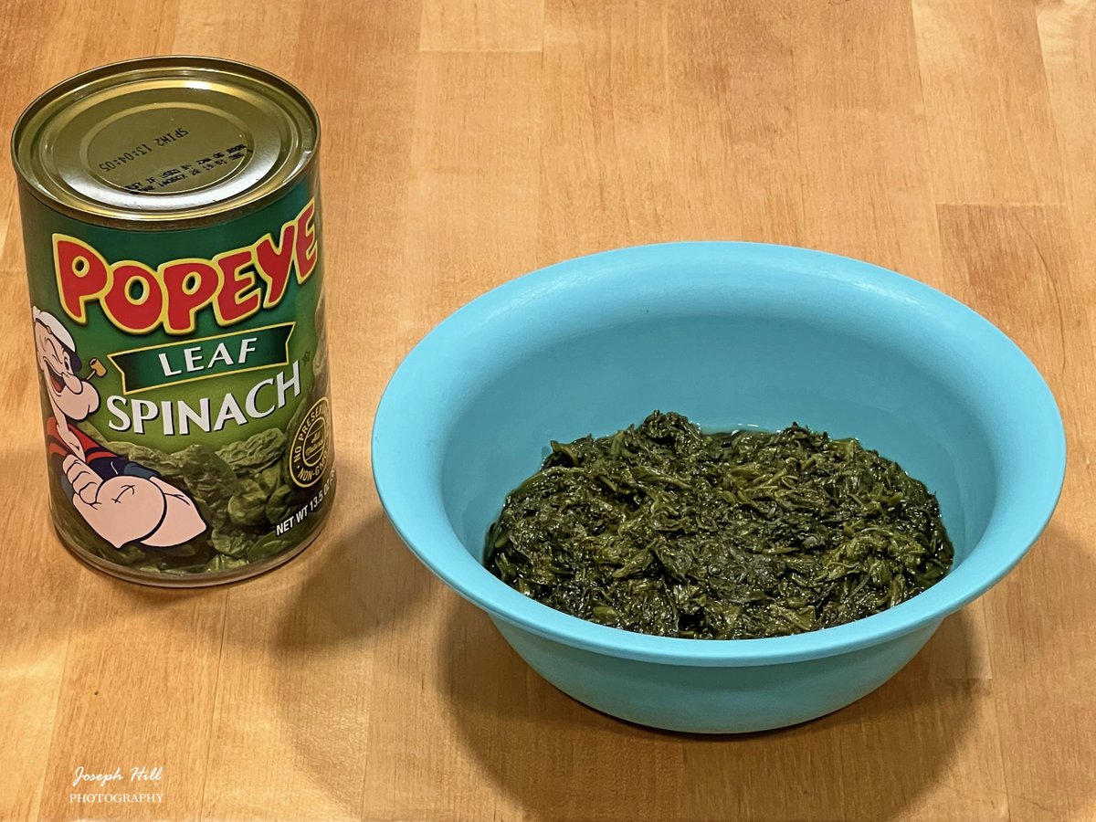 'Happy #NationalSpinachDay!'🥫🍃

Popeye Spinach🥫🍃
Photo By: Joseph Hill🙂📸🥫🍃

#PopeyeSpinach🥫🍃
#spinach 🍃#healthy 
#delicious #yum