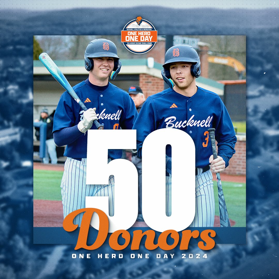 We're off to a great start on #OneHerdOneDay! Less than two hours in, and we've hit 50 donors and $50,000 raised. Let's keep the momentum going! #rayBucknell Give Now: givecampus.com/sk4vpi