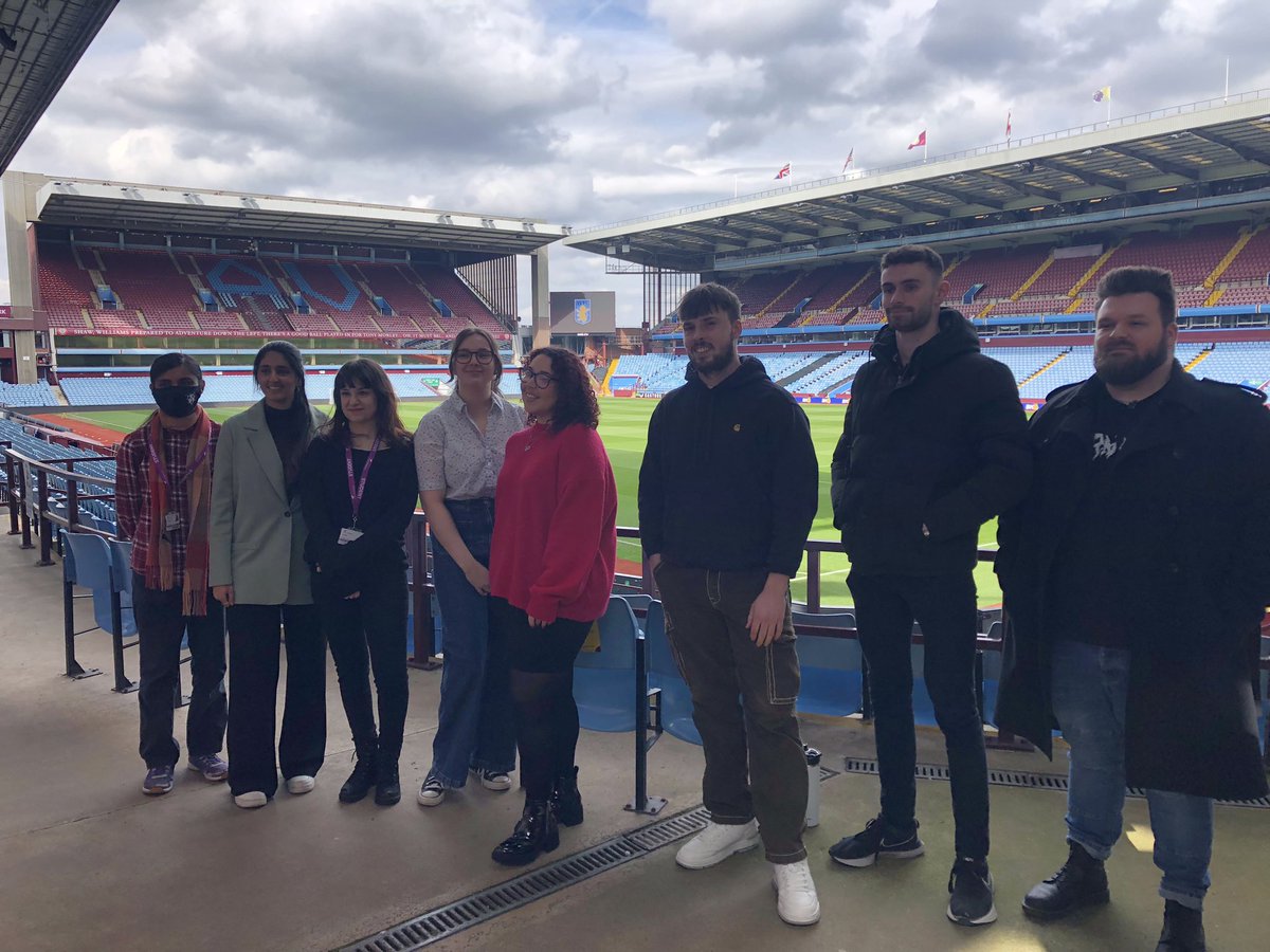 AIFL_Aston's tweet photo. #AIFLOnTour our campus-based MA Forensic Linguistics students have been carrying out research on online fan communities and media coverage of the women’s game on behalf of @AVFCOfficial and today they presented their findings at Villa Park. https://t.co/NjQttPlcyj