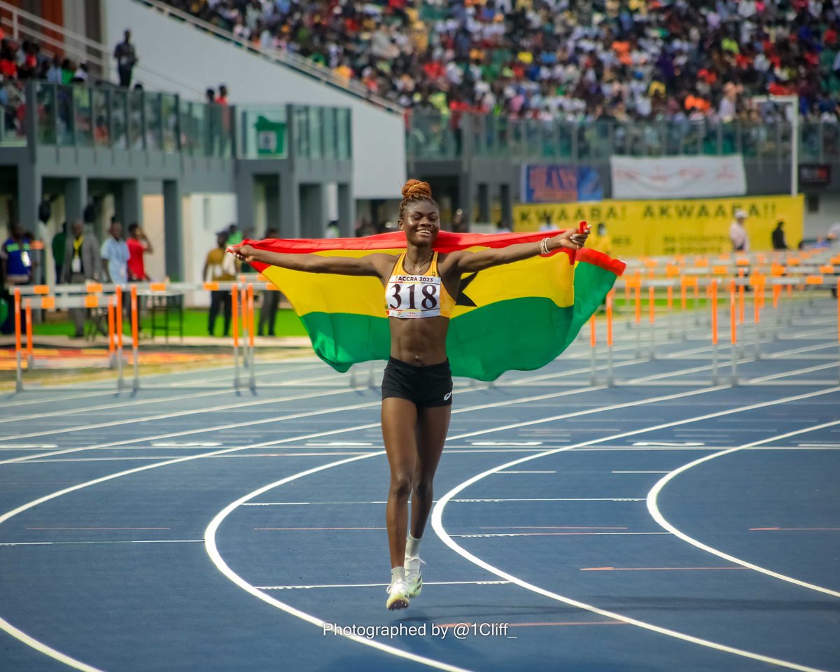 Blooming with victory: Rose Yeboah’s flawless leap of 1.87m at the 13th All African Games earned her a Gold medal 🥇 

@_roseyeboah is Ghana’s reigning high jump champion and a record holder with an impressive height of 1.94m 🎉💯

📸 @1cliff_ 
Camera 5D mark 3 x Alo 50mm