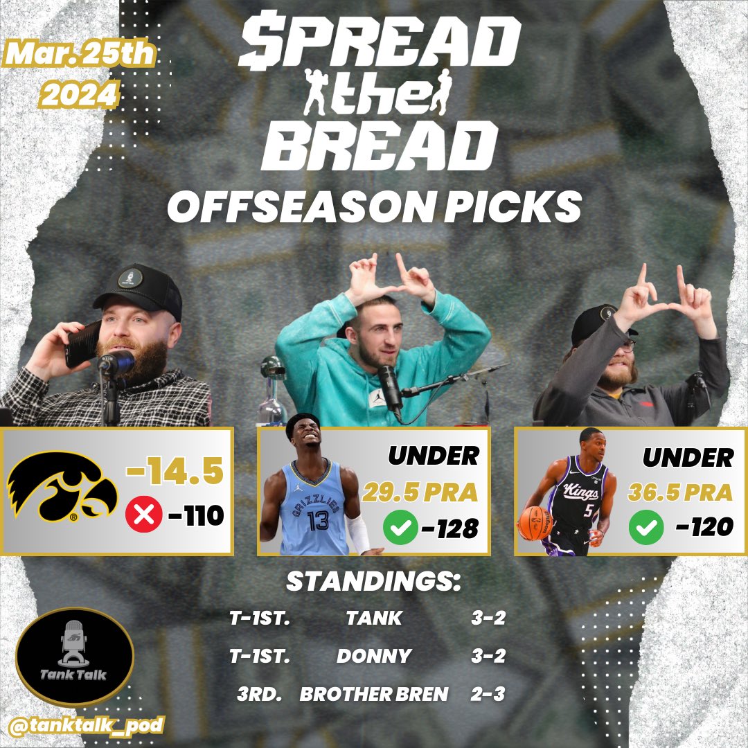 tanktalk_pod's tweet photo. The hatin ass table went with the undies and it CASHED OUT for em 💰 #SpreadTheBread #TankTalk https://t.co/nIunMrPDfK