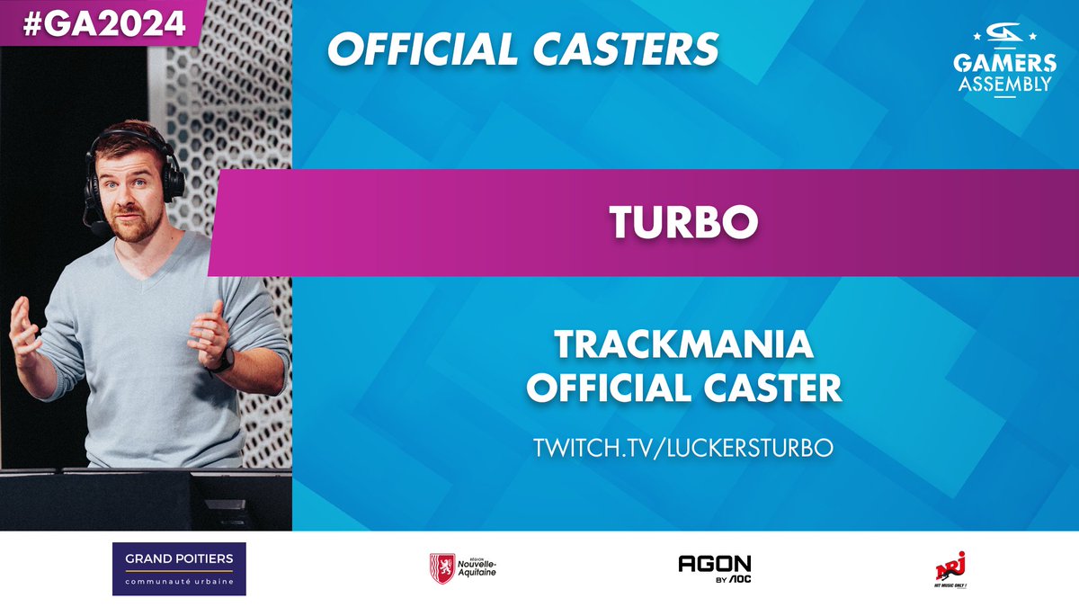On Friday, I will be travelling to Poitiers to cover both <a href="/GamersAssembly/">Gamers Assembly</a> Trackmania events in English. One of them being the first event of the <a href="/TMesports/">Trackmania Esports 2026</a> World  Tour 2024. Hope to catch you guys on stream or at the venue :)