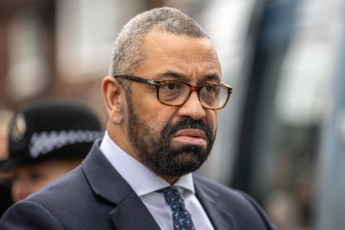 Home Secretary James Cleverly in Sussex last week. @brightonargus