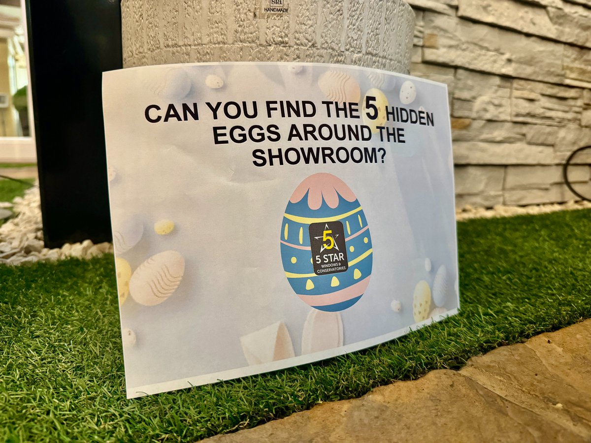 If you're looking for something to do this Easter weekend why not hop on over to our #Kidderminster & #Worcester Showrooms where we have 100's of Windows, Doors & fully furnished Living Spaces on display. Can you find the hidden eggs? 👀🐣 #WorcestershireHour
