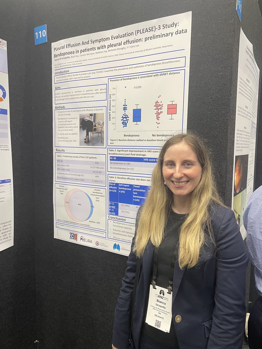 Our group presented ⁦@tsanz_thoracic⁩ 2024 Gold Coast. ⁦@estee_lau⁩: AMPLE4 & ADAPT3; ⁦@neeros5⁩: EBV for PneumoTx; ⁦@CarolynPeddle⁩: actigraphy for malig effusion; Bianca: PLEASE3. ⁦@UWAresearch⁩ ⁦@EdithCowan⁩ ⁦@NCARD_research⁩