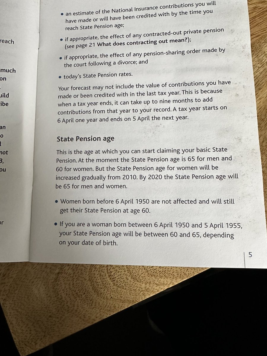 @NJM71 Dealing with late family members paperwork at the weekend, discovered they’d requested a SP forecast back in 2002. Accompanying pamphlet gave notice of changes to SPA 🤔