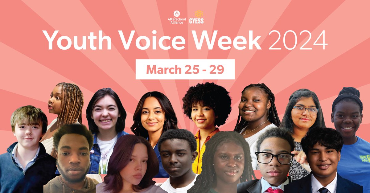 It's day two of #YouthVoiceWeek!

Explore youth voice resources on the @afterschool4all website to help you to expand youth voice efforts in your afterschool program.

afterschoolalliance.org/youth-voices.c…