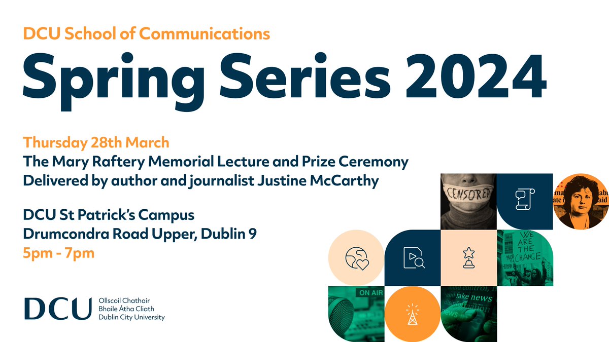 Join us this Thursday at the Seamus Heaney Theatre for the inaugural Mary Raftery Memorial Lecture to be delivered by author and journalist Justine McCarthy...