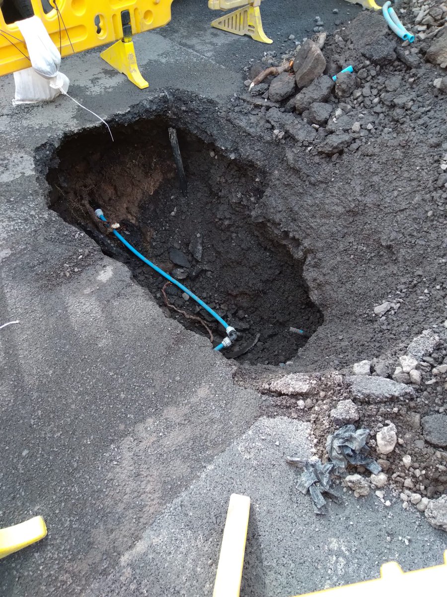 The sink hole outside The Bulls Head on Wicker Lane finally gets sorted. Reported weeks ago