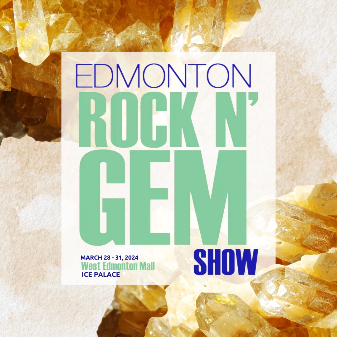 Discover a world of crystals, minerals, and more at Edmonton Rock N' Gem Show! 🌟 Mar 28 - Mar 31 at Ice Palace. #rockandgemshow #yeg wem.ca/events/perform…
