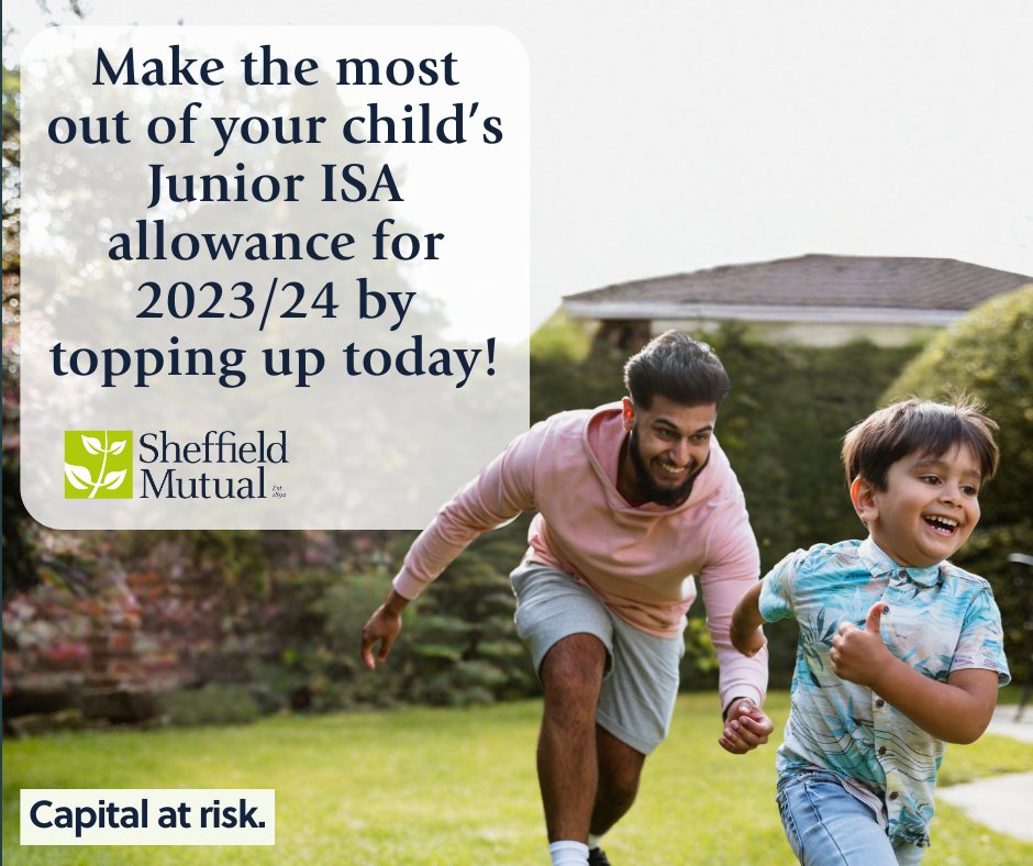 There’s still time to use your child’s £9,000 JISA allowance for the 2023/24 tax year with just a few days to go! You can apply online via our website or call the office on 01226 741 000 to make an application today! Calls monitored & recorded. Capital at risk. Tax rules apply