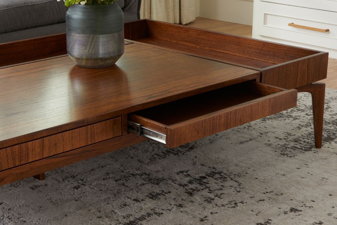 CyanDesignHome's tweet image. Functional elegance for everyday moments— the Match coffee table, with a medium brown Grandis wood silhouette infuses charm into any space. Explore touch-slide drawers and a recessed niche for seamless storage. ☕🌟 

#cyandesignhome #elevarbycyandesign #cyandesigntransformed