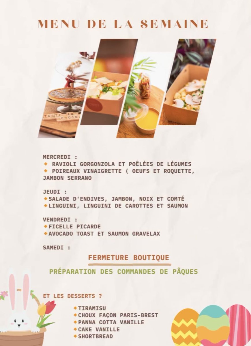 cosytraiteur's tweet photo. Menu de la #semaine toujours disponible chaque mardi sur @instagram  @facebook 🥘🥗🍽️

#lehavre #menus #faitmaison #homemade https://t.co/j5NwKVrtoW