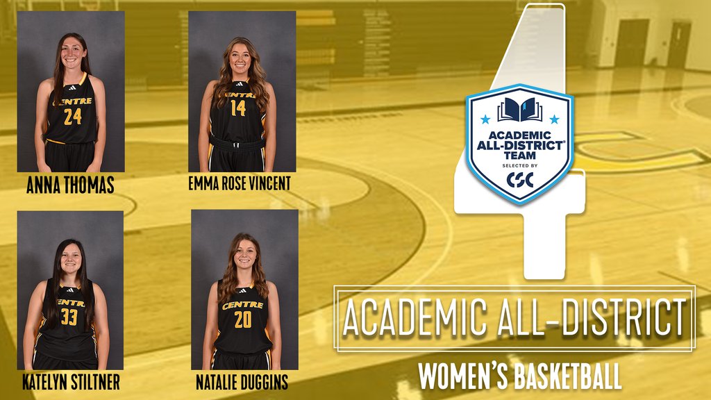 🏀 | Successful on and off the court! Congratulations to <a href="/CCWBasketball/">Centre Women’s Basketball</a>'s four Academic All-District honorees! #RollKerns 

centrecolonels.com/news/2024/3/26…