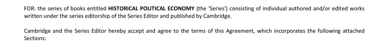 I am ECSTATIC to announce that Jeff Jenkins (@jaj7d) and I have signed a contract with Cambridge University Press to edit a new book series titled: HISTORICAL POLITICAL ECONOMY We will seek submissions beginning today. A few thoughts on what we are looking for… 1/