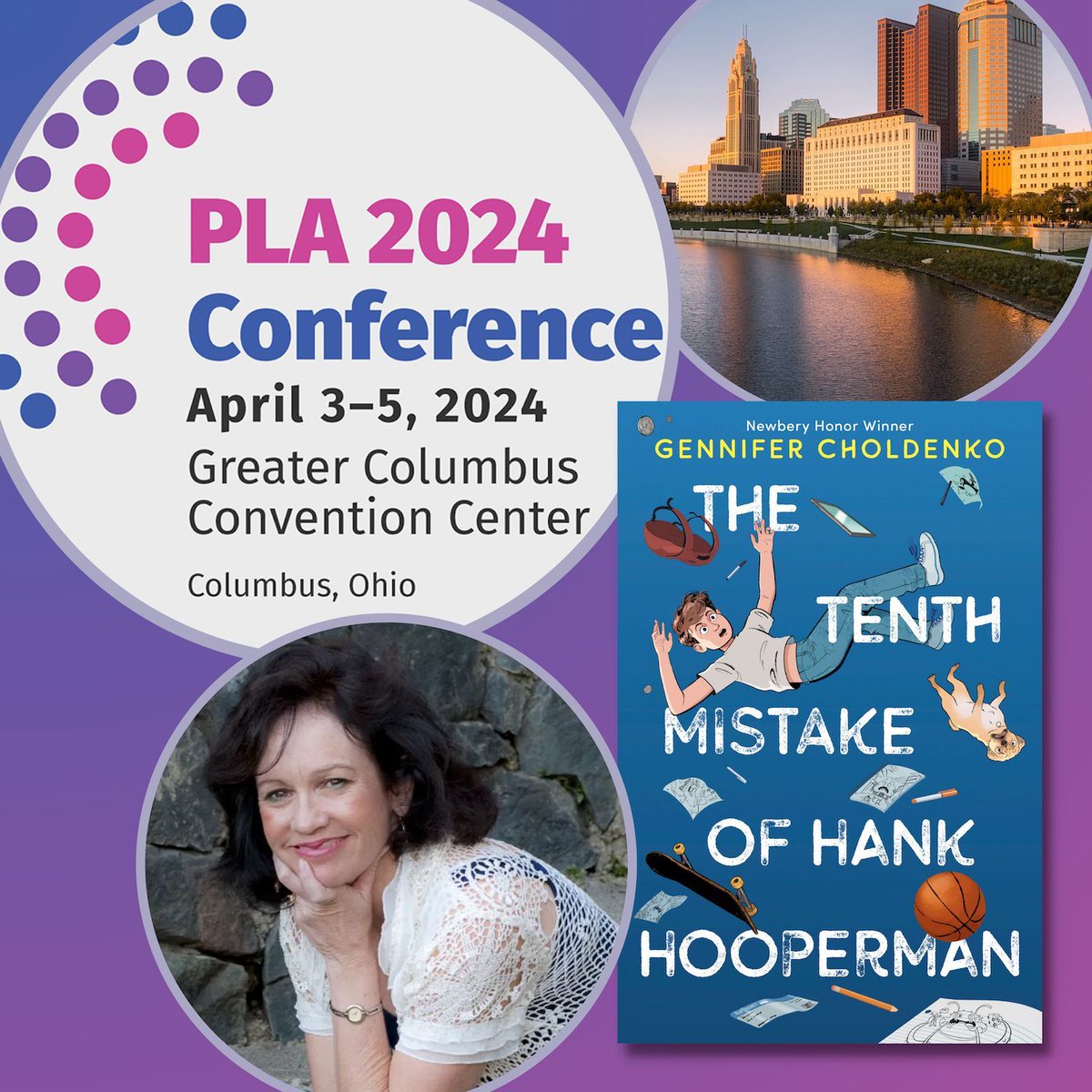 Dear librarians, I'd love to meet you at the @ALA_PLA 2024 Conference on April 4! I'll be signing books at the PLA Children's Breakfast and ARCs of my new #mglit novel, THE TENTH MISTAKE OF HANK HOOPERMAN, at the @BakerandTaylor Signing Booth. placonference.org/event/016e56a2… @KnopfBFYR